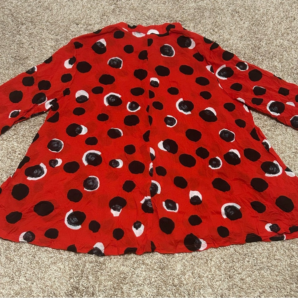 Chalet et Ceci Jacket McKenna Red Polka Dot - Picture 10 of 15